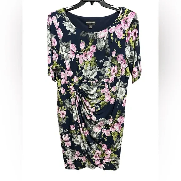 Connected apparel lilac floral dress - Picture 1 of 7